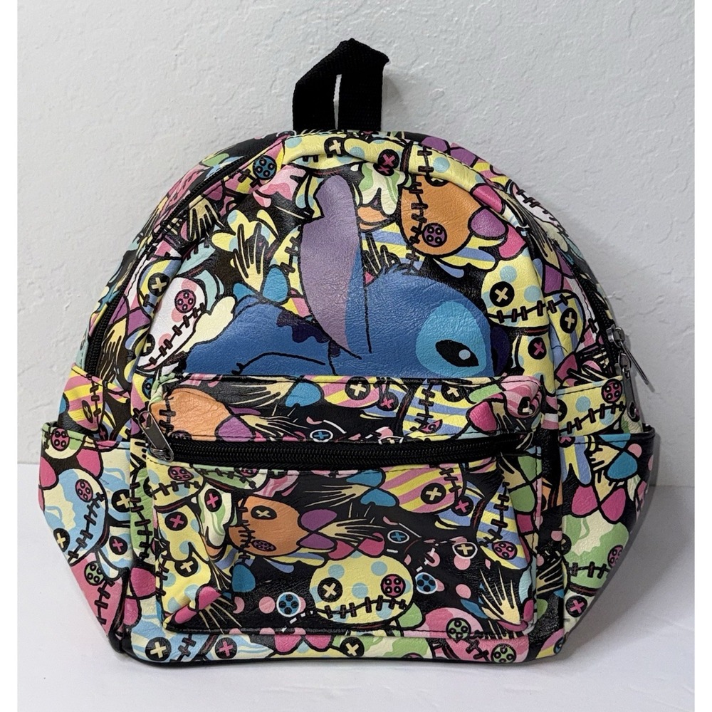 Loungefly Disney Lilo & Stitch Scrump Mini Backpack Doodle Print Goth Emo Color